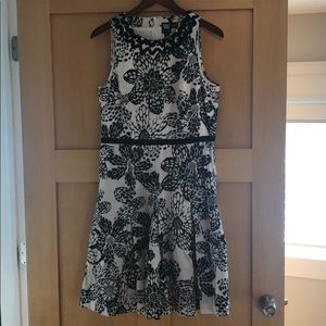 Black and White Print Dress